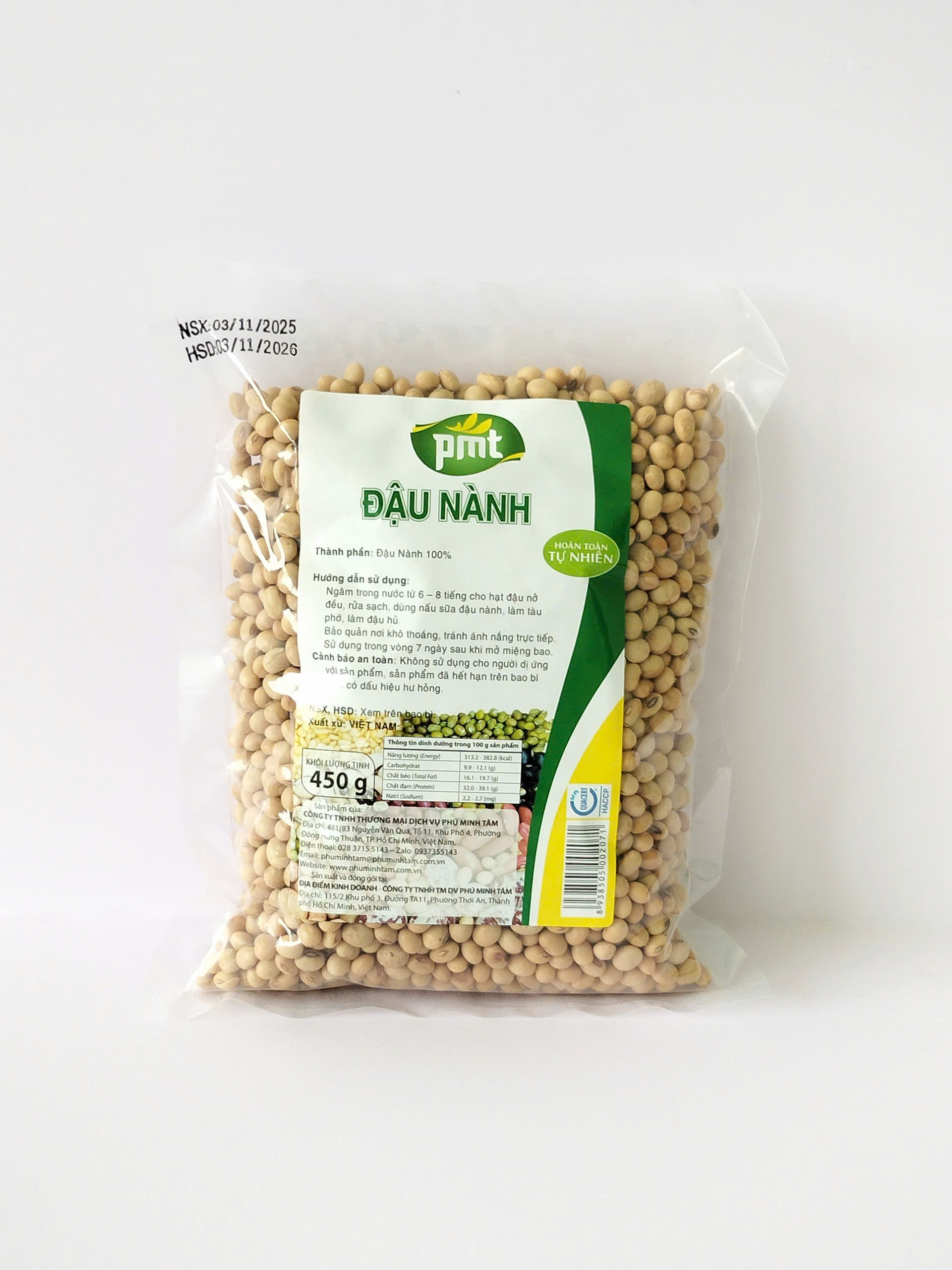Đậu nành Phú Minh Tâm 450G Đậu nành Phú Minh Tâm 450G