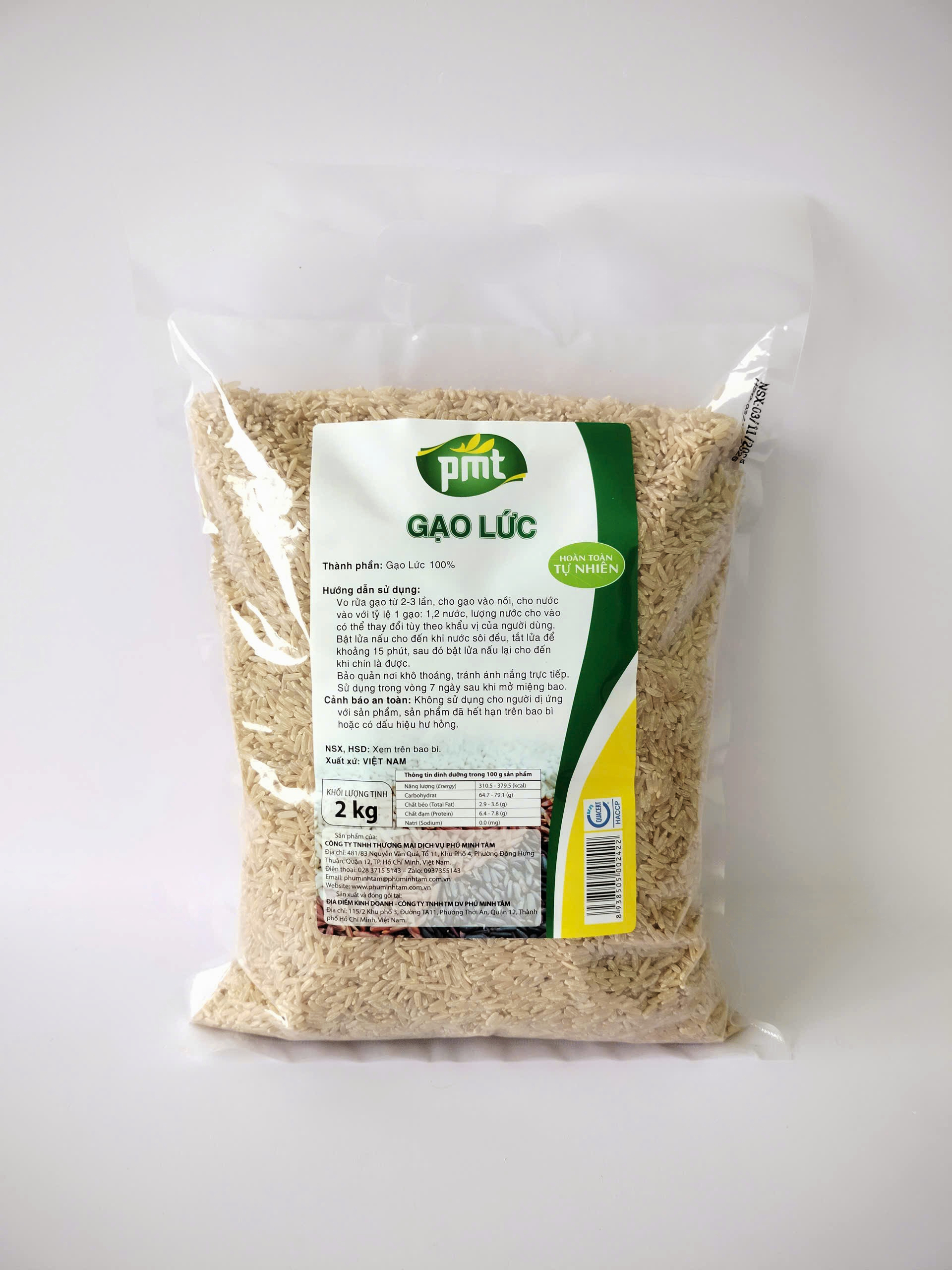 Gạo lứt Phú Minh Tâm 2kg Gạo lứt Phú Minh Tâm 2kg