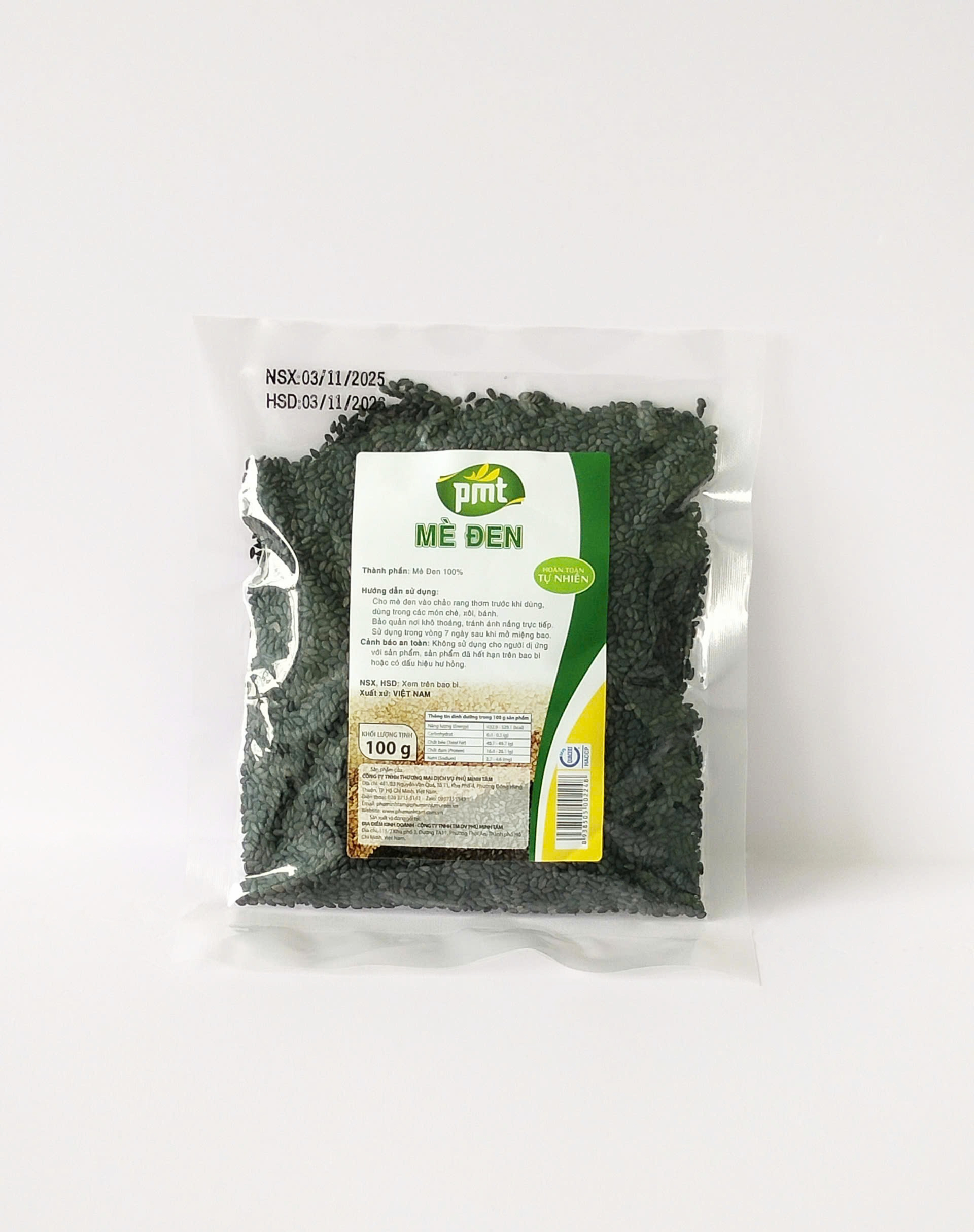 Mè đen Phú Minh Tâm 100G Mè đen Phú Minh Tâm 100G