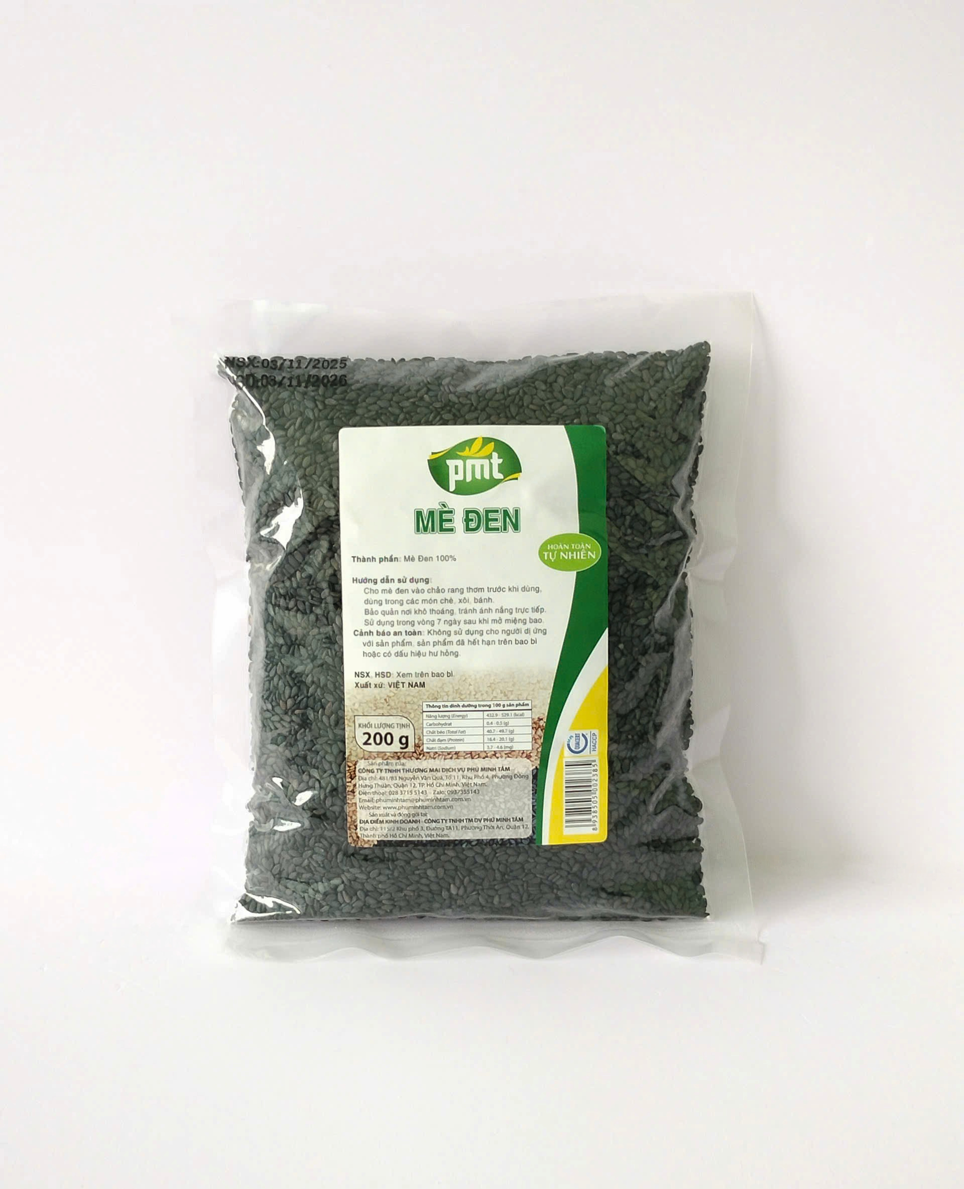 Mè đen Phú Minh Tâm 200G Mè đen Phú Minh Tâm 200G