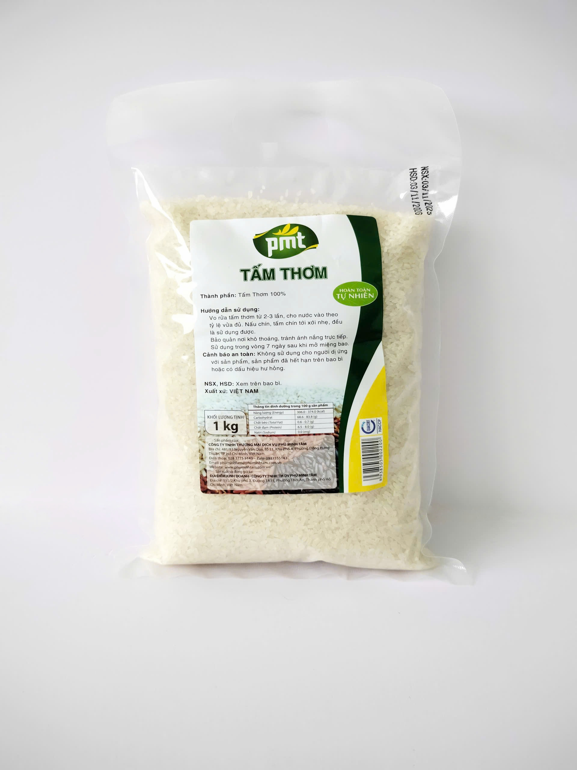 Gạo tấm thơm Phú Minh Tâm 1kg Gạo tấm thơm Phú Minh Tâm 1kg
