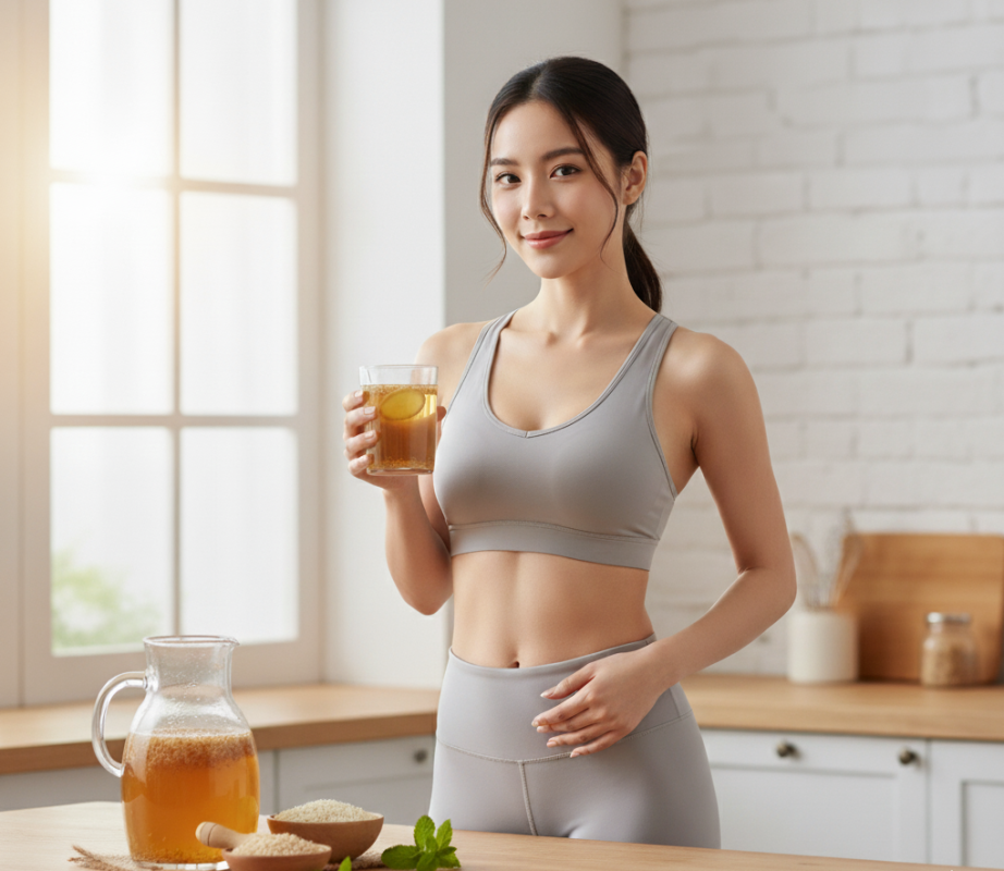 Duy trì vóc dáng với nước gạo lứt