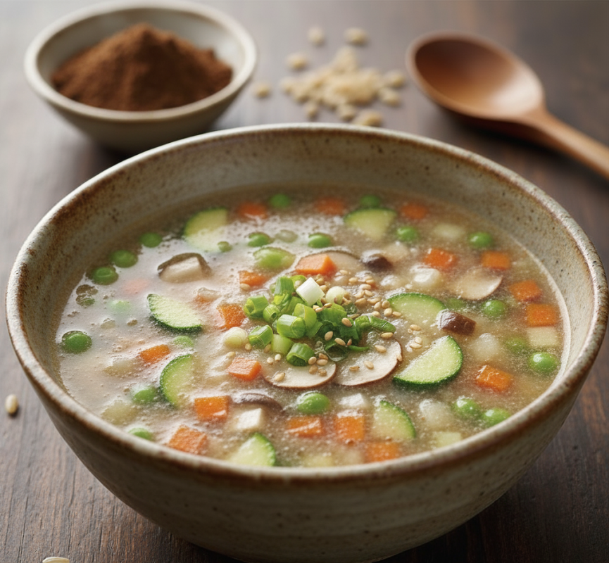 Súp từ bột gạo lứt Súp từ bột gạo lứt