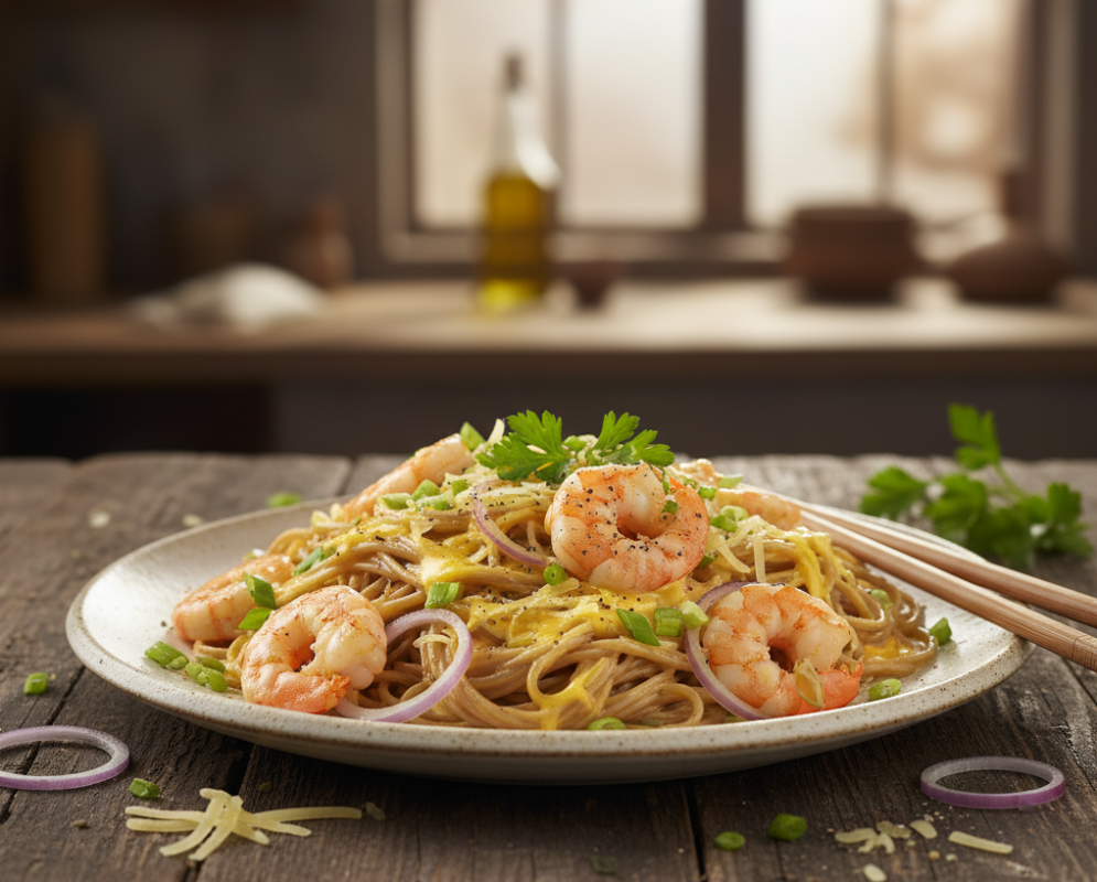 Bún gạo lứt phô mai