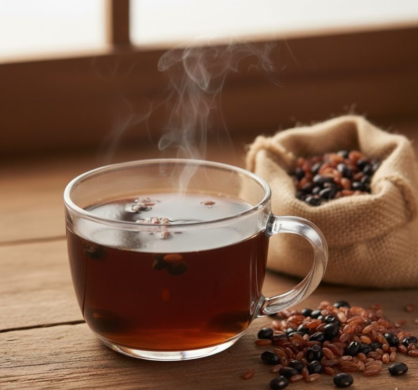 Thường xuyên uống nước đậu đen và gạo lứt rang là một thói quen tốt cho sức khỏe