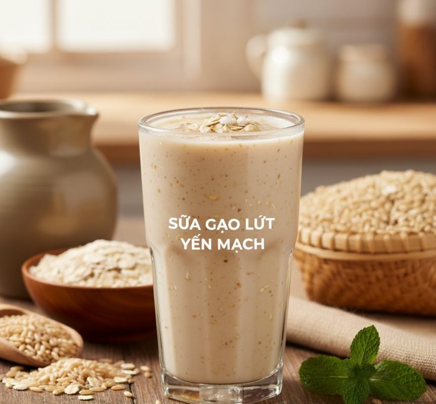 Đồ uống từ gạo lứt và yến mạch