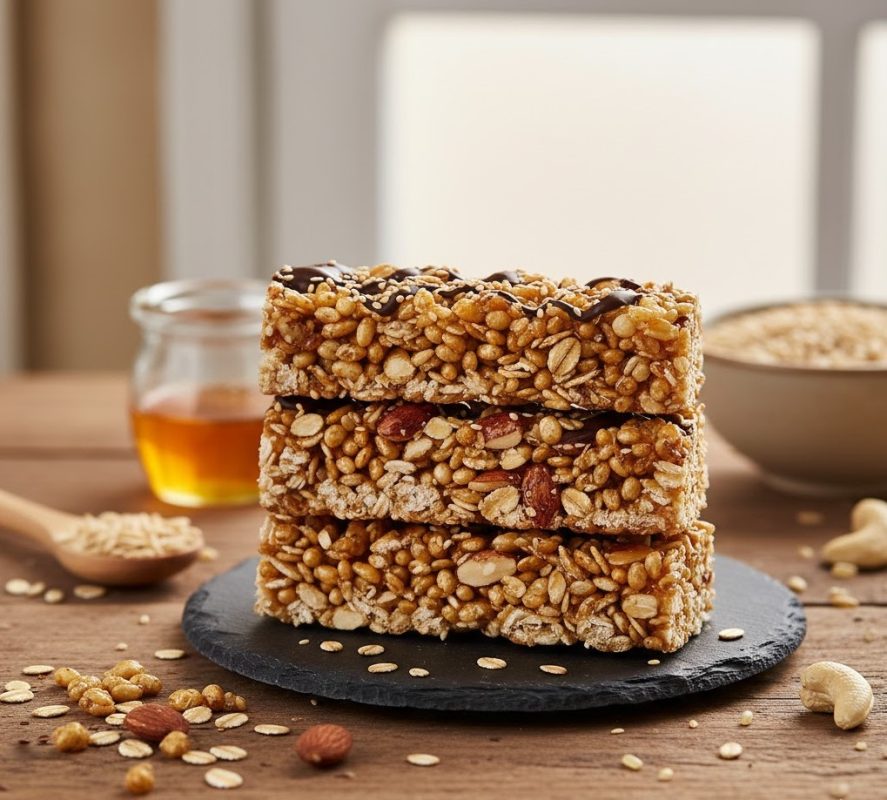 Thành phần calo trong một thanh gạo lứt Thành phần calo trong một thanh gạo lứt